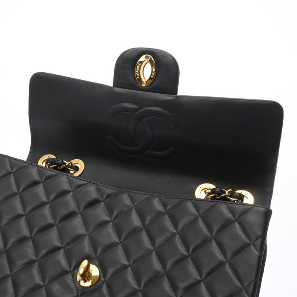Chanel Matelasse Big Matelasse Chain Shoulder 34cm Black Gold Hardware Lambskin - Picture 10 of 12